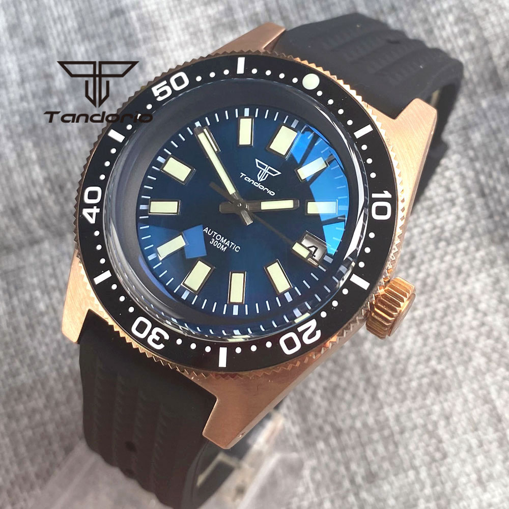 Tandorio 62 MAS CUSN8 reloj au - Rubber Strap Diver reseña y precio