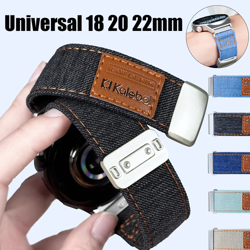 Correa de lona de mezclilla de - Canvas Strap Watch reseña y precio