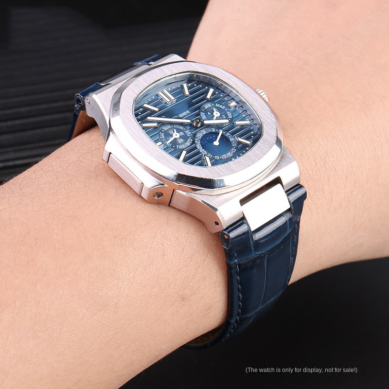 25X13mm notch Genuine Leather  - Patek Philippe Watch Aquanaut reseña y precio